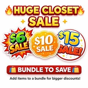 Huge Closet Sale Graphic - Bright Multi-Color Promotional Sign